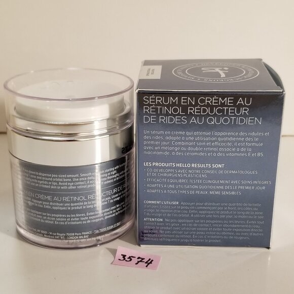 ✅NIB HELLO RESULTS WRINKLE-REDUCING DAILY RETINOL SERUM-IN-CREAM GOODBYE WRINKLE - Picture 3 of 9